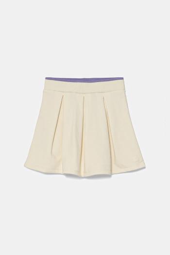 Dievčenská sukňa United Colors of Benetton béžová farba, mini, áčkový strih, 32N4C0007