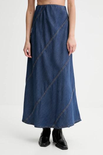 Rifľová sukňa MUNTHE PARSON maxi, áčkový strih, 252122225207