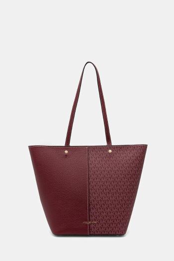 Kabelka MICHAEL Michael Kors FLORA bordová farba, 30T5GFFT3B