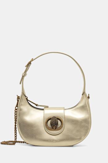 Kožená kabelka Kurt Geiger London zlatá farba, 3601161109