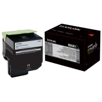 Lexmark 80C0X10 čierny (black) originálny toner