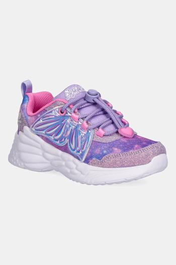 Detské tenisky Skechers DREAM RACER - WING BRITES fialová farba, 303055L
