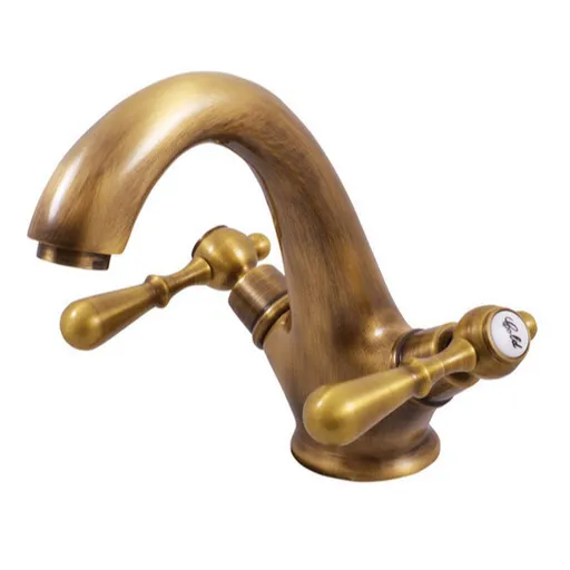 RAV SLEZÁK Morava umývadlová batéria bez výpuste stará mosadz MK428.0SM