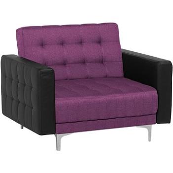 Fialové čalúnené kreslo ABERDEEN, 254006