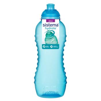 SISTEMA Hydrate Fľaša Squeeze Twist ‘n’ Sip modrá 460 ml