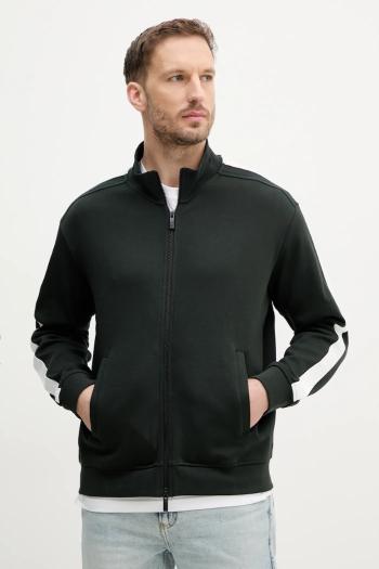 Bavlnená mikina Armani Exchange pánska, zelená farba, jednofarebná, XM000311 AF10365