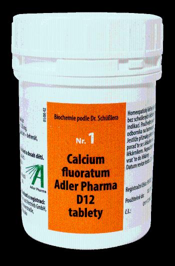 ADLER PHARMA Nr.1 Calcium fluoratum D12 400 tabliet