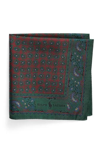 Hodvábna vreckovka Polo Ralph Lauren bordová farba, 712918678