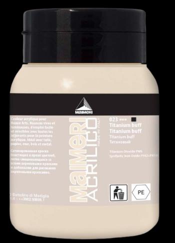 MAIMERI ACRILICO - Akrylové farby 023 - titanium buff, 0,5 L