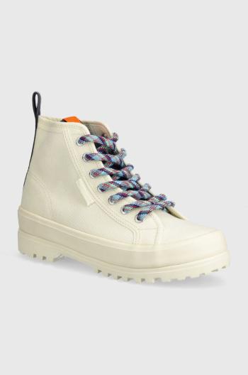 Tenisky Superga 2431 ALPINA TREK SHOELACES dámske, béžová farba, S8138MW