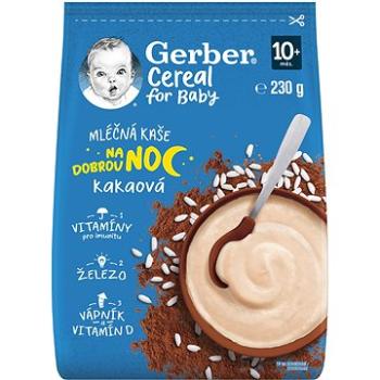 GERBER Cereal mliečna kaša Dobrú noc kakaová 230 g (8445290502940)