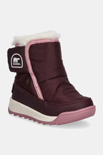 Detské snehule Sorel TODDLER WHITNEY II fialová farba, 2101342