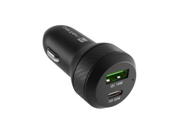 Natec nabíjačka do auta CONEY, 1XUSB, 1XUSB-C, 48W
