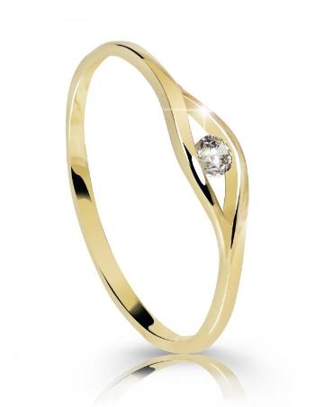 Cutie Diamonds Jemný zásnubný prsteň zo žltého zlata s briliantom DZ6108-10-X-1 54 mm