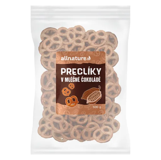 ALLNATURE Praclíky v mliečnej čokoláde 500 g