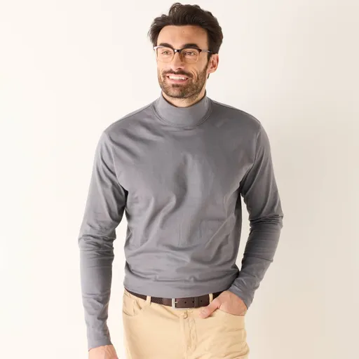 Tričko s rolákom a dlhými rukávmi