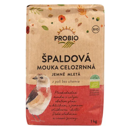 PROBIO Múka špaldová celozrnná jemne mletá BIO 1 kg