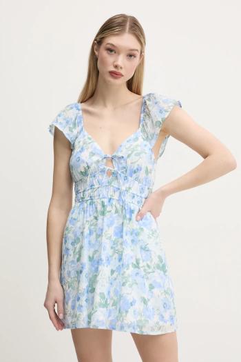 Bavlnené šaty Hollister Co. mini, áčkový strih, KI359-5032
