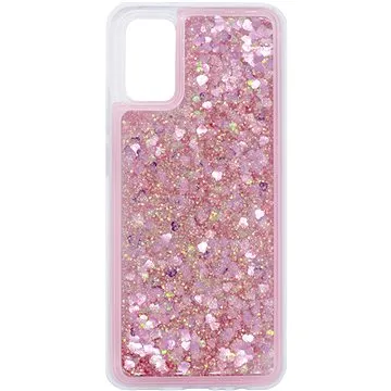 iWill Glitter Liquid Heart Case pre POCO M3 Pro 5G Pink (DIP123_77)