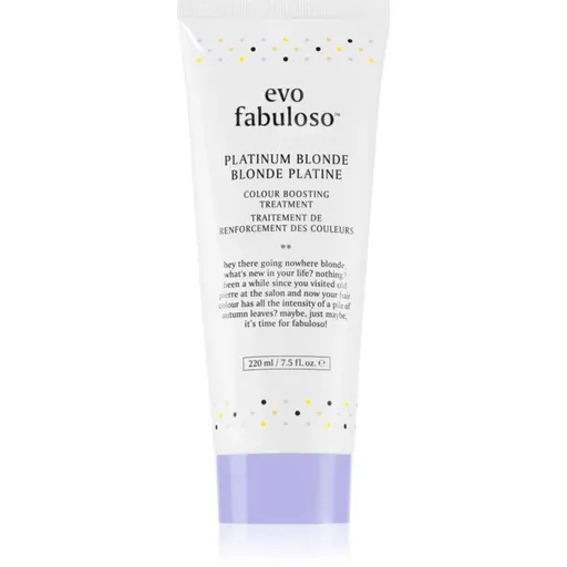 EVO Fabuloso Colour Boosting Treatment kondicionér pre zvýraznenie farby vlasov odtieň Platinum Blonde 220 ml