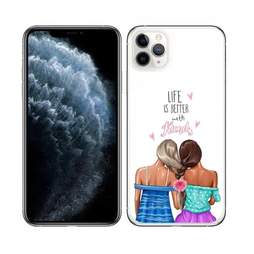 PROTEMIO MY ART Ochranný obal Apple iPhone 11 Pro FRIENDS (060)