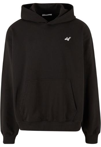 DEF Not a Follower Hoodie jet black washed - M