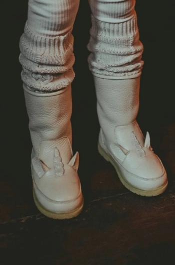 Detské zimné kožené topánky Donsje Wadudu Special Boots Unicorn ružová farba, 2022109