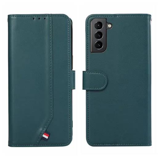 ABEEL DELICATE Peňaženkový obal Samsung Galaxy S21 5G zelený