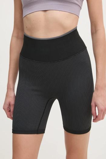 Tréningové šortky Calvin Klein Performance čierna farba, jednofarebné, vysoký pás, 00GWS4L735