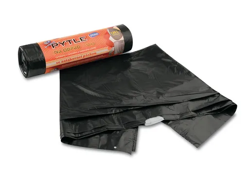 Vrecia na odpad LDPE TOP zaťahovacie 70x110cm 35mic 120L 10ks v rolke