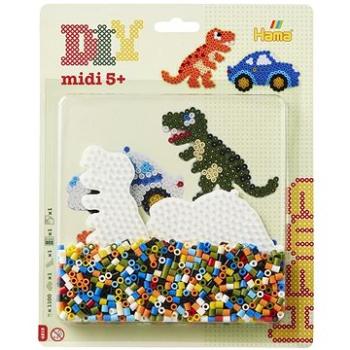 Korálkový set – Auto a dinosaurus midi (028178042158)