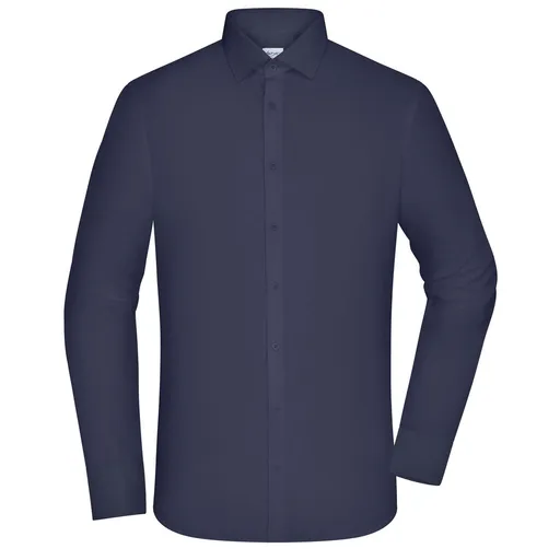 James & Nicholson (Daiber) Pánska košeľa s dlhým rukávom JN1372 - Tmavomodrá | 2XL