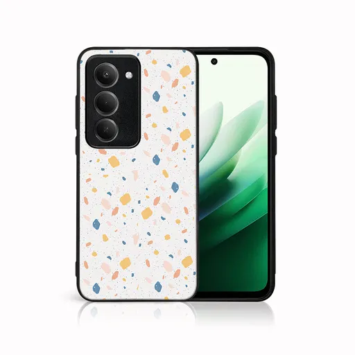 MY ART Ochranný kryt pre Xiaomi Redmi 15 / Redmi 15 5G ORANGE TERRAZZO (165)