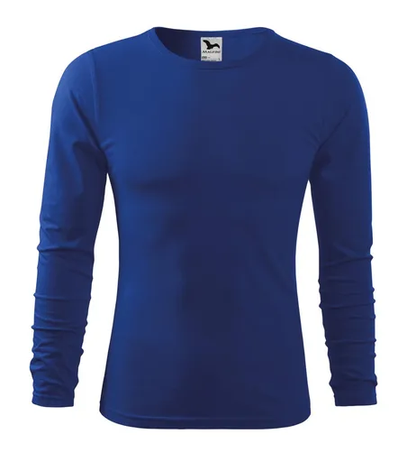 MALFINI Pánske tričko s dlhým rukávom Fit-T Long Sleeve - Kráľovská modrá | 2XL