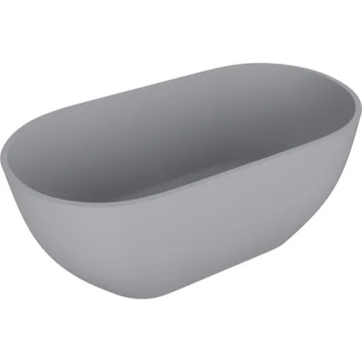 Polysan Reduta voľne stojaca vaňa 171x81 cm liaty mramor ľavá aj pravá šedá matná šedá matná 71842.31