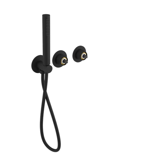 SAPHO - ULTRAMIX telo podomietkovej sprchovej/vaňovej batérie, ručná sprcha, 2 výstupy, čierná mat UT045B-1