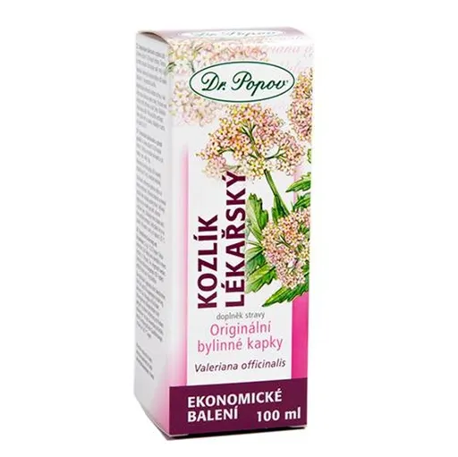 DR.POPOV Kvapky bylinné valeriána lekárska 100 ml