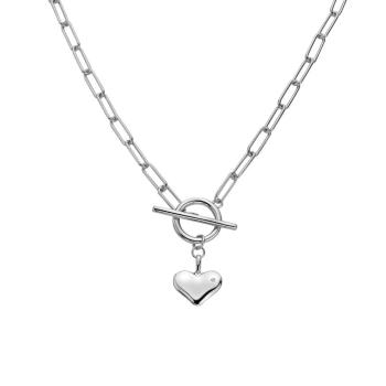 Hot Diamonds Strieborný náhrdelník s diamantom Srdce Linked DN218