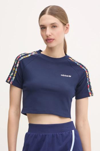 Tričko adidas Originals Liberty dámske, tmavomodrá farba, JC7788