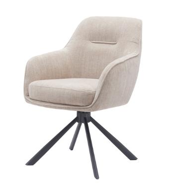 Jedálenská stolička Unique Furniture SELECT béžová polyester 51140004