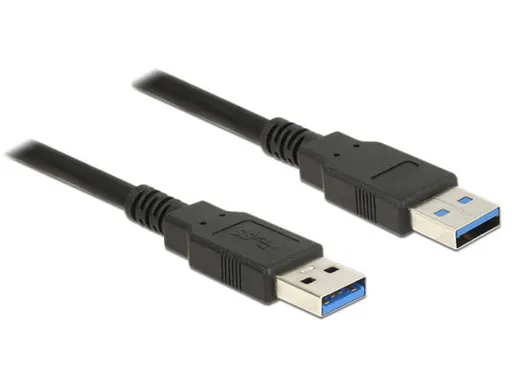Delock Kábel USB 3.0 Typ-A samec > USB 3.0 Typ-A samec 1,5 m čierny