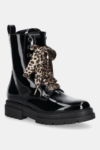 Detské topánky Tommy Hilfiger čierna farba, T4A5-34026