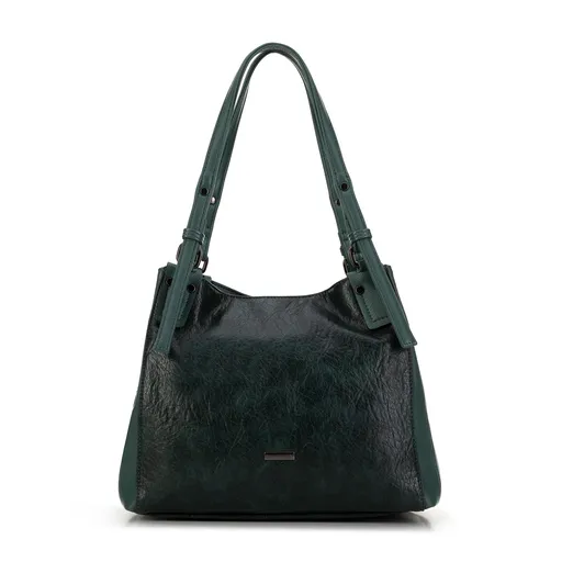 Dámska kabelka z ekokože zelenej farby Wittchen 99-4Y-716-Z