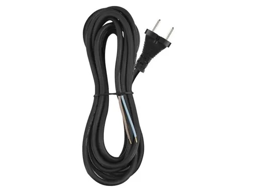 Flexo šnúra gumená 2x1,5mm2 5m čierna EMOS S03350