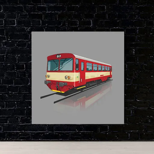 Obraz 810 červená (Rozmer obrazu: 70x70)