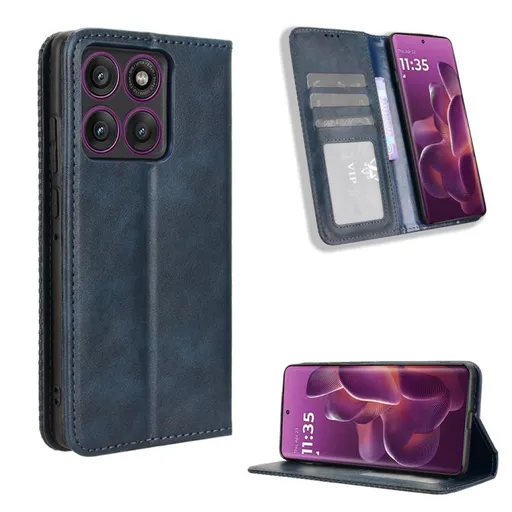 BUSINESS Peňaženkový kryt pre Motorola Edge 60 Pro modrý