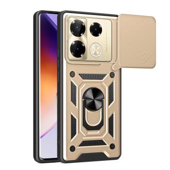 RING CAMERA Kryt s držiakom pre Infinix Note 40 Pro / 40 Pro+ 5G zlatý