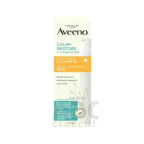 Aveeno CALM+RESTORE Moisturising lotion SPF50