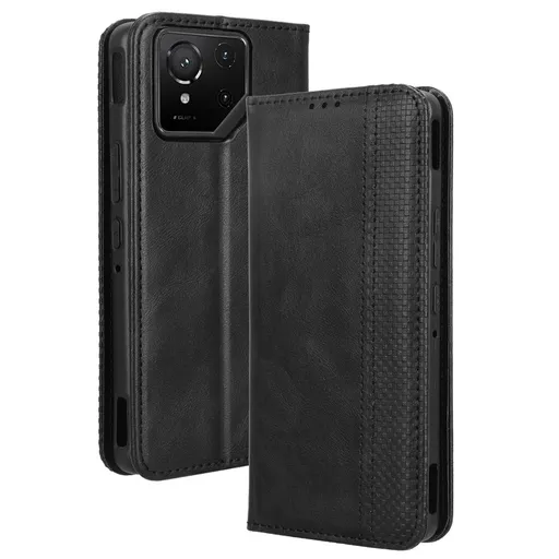 BUSINESS Peňaženkové puzdro pre Asus ROG Phone 9 / ROG Phone 9 Pro čierne