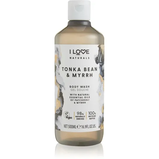 I Love Naturals Tonka Bean & Myrrh sprchový gél 500 ml